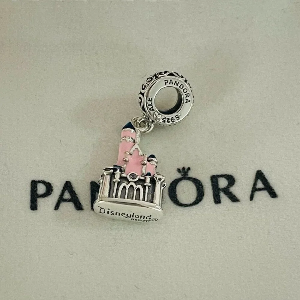 Pandora Pink and Silver Disneyland Castle Charm - Picture 3 of 5